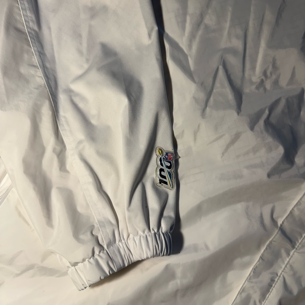 NFL Super Bowl LIV Miami Wind Breaker Staff Jacket Men's Size Large White ⏹️ - Picture 4 of 9